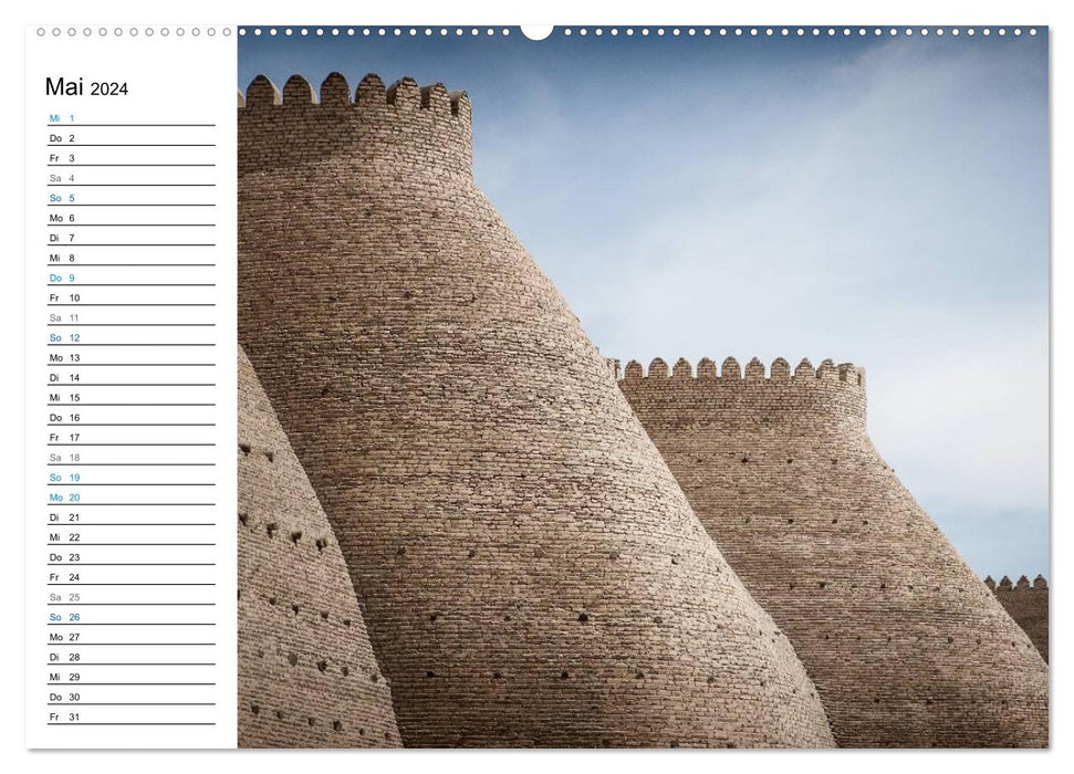 Uzbekistan - Fascinating architecture along the Silk Road (CALVENDO wall calendar 2024) 