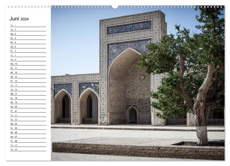 Uzbekistan - Fascinating architecture along the Silk Road (CALVENDO wall calendar 2024) 