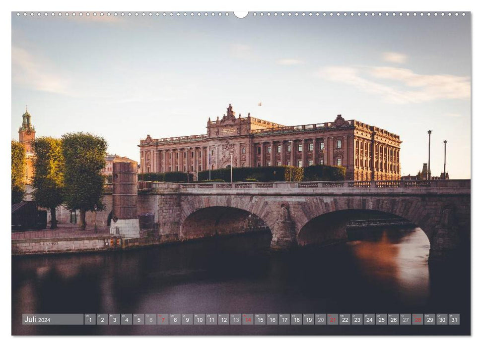 Stockholm - Nordic Beauty (CALVENDO Premium Wall Calendar 2024) 