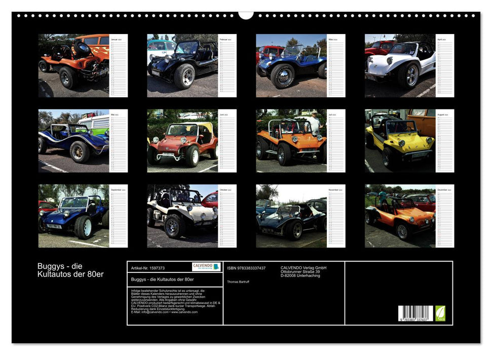 Buggies - the cult cars of the 80s (CALVENDO wall calendar 2024) 