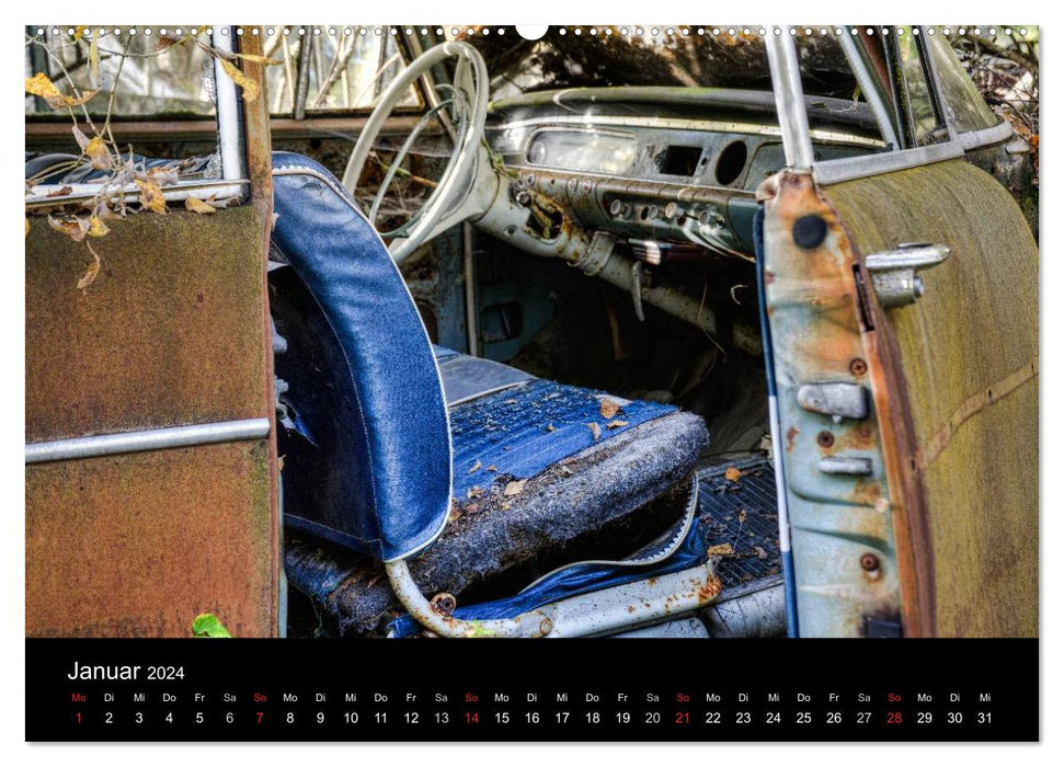 Autos, abgestellt und vergessen (CALVENDO Premium Wandkalender 2024)