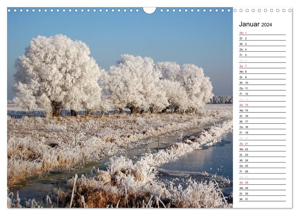 Four seasons in Havelland (CALVENDO wall calendar 2024) 