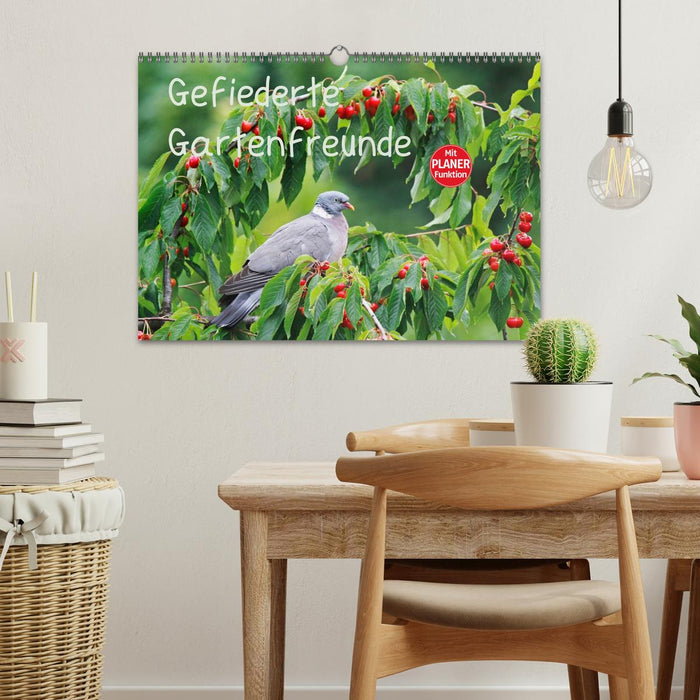 Gefiederte Gartenfreunde (CALVENDO Wandkalender 2024)