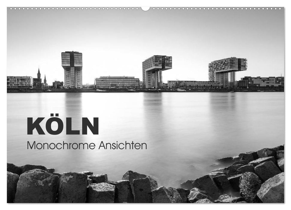 Köln - monochrome Ansichten (CALVENDO Wandkalender 2024)