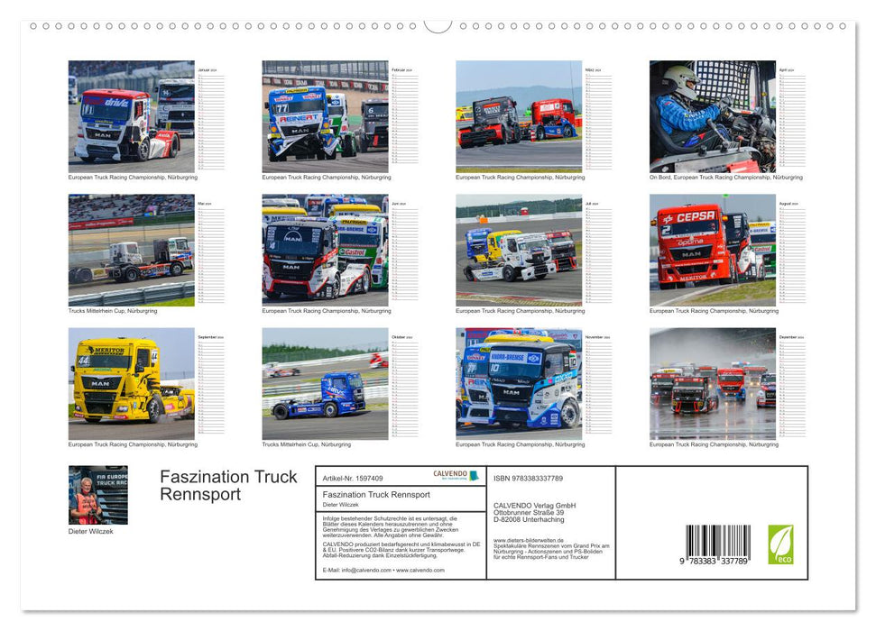 Fascination with truck racing (CALVENDO Premium Wall Calendar 2024) 