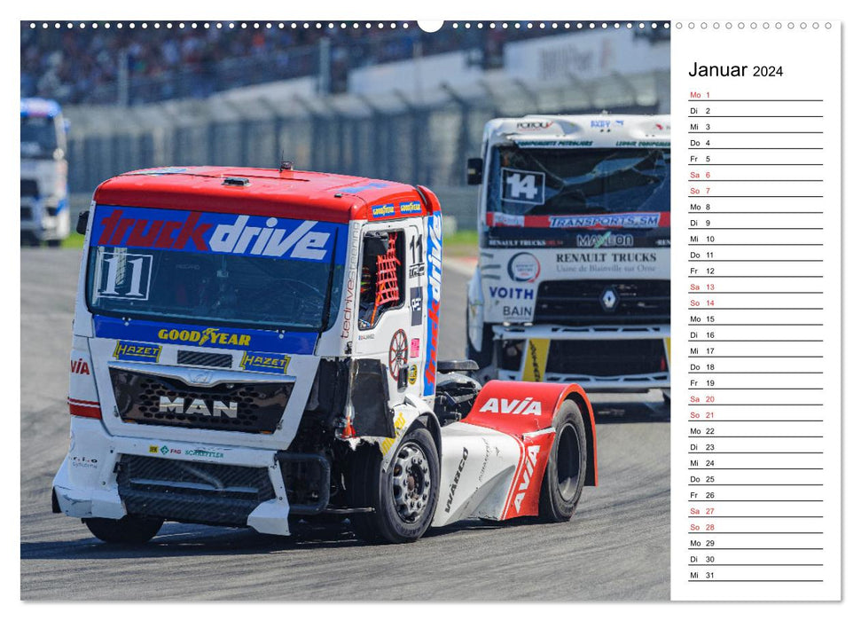 Fascination with truck racing (CALVENDO Premium Wall Calendar 2024) 