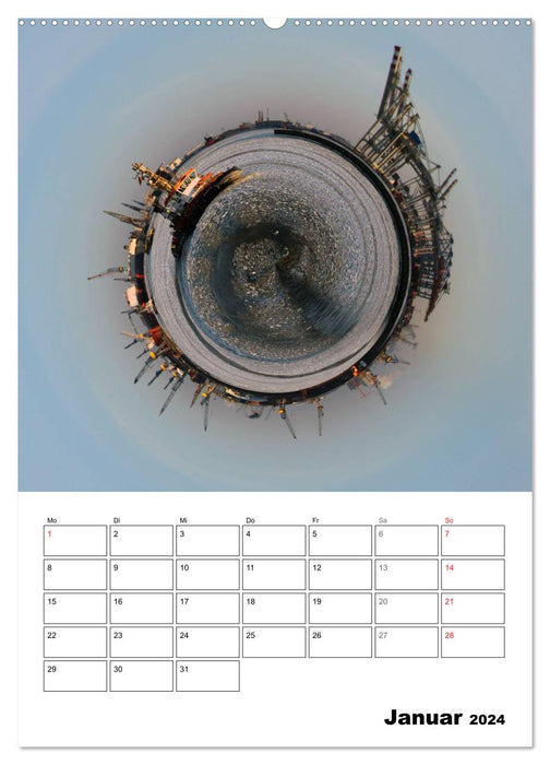 The tiny world of HAMBURG (CALVENDO Premium Wall Calendar 2024) 