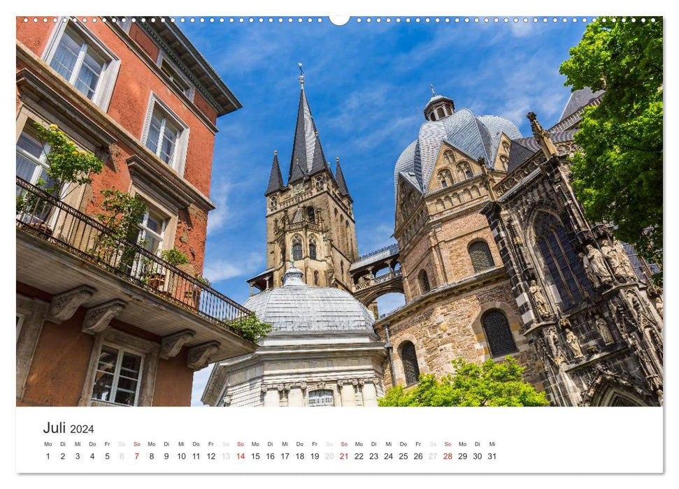 Aachen Cathedral - World Cultural Monument (CALVENDO Premium Wall Calendar 2024) 
