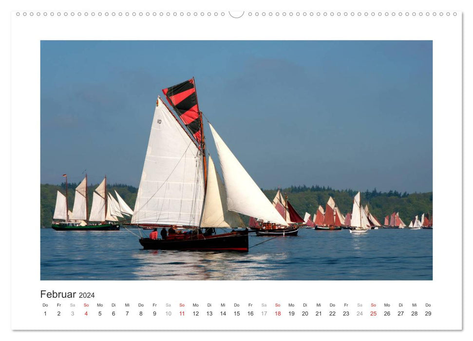 Historische Segelschiffe auf der Ostsee (CALVENDO Premium Wandkalender 2024)