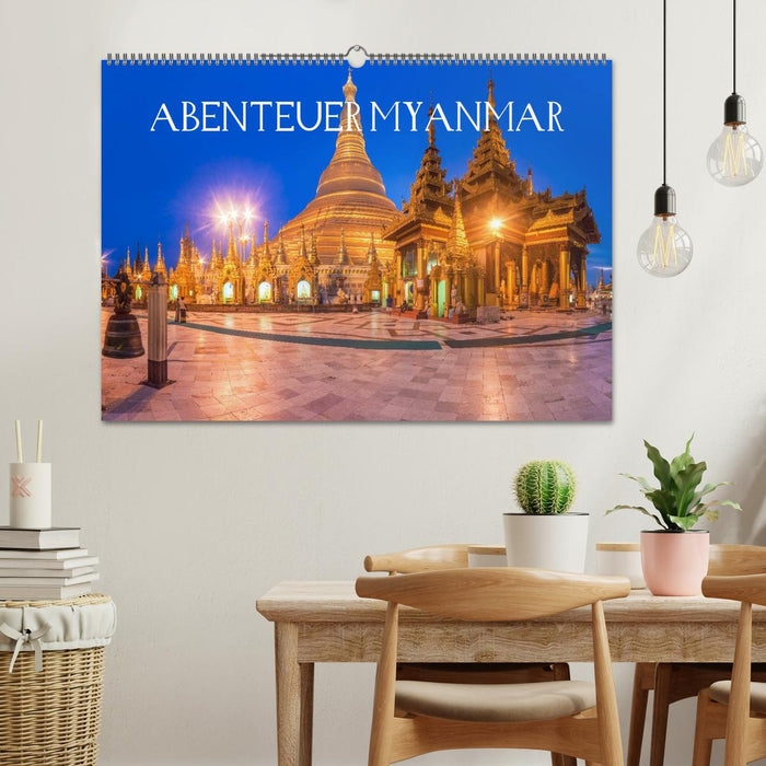 Abenteuer Myanmar (CALVENDO Wandkalender 2024)