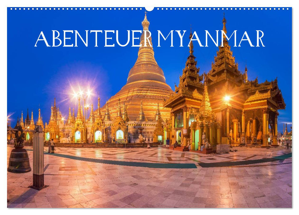 Abenteuer Myanmar (CALVENDO Wandkalender 2024)