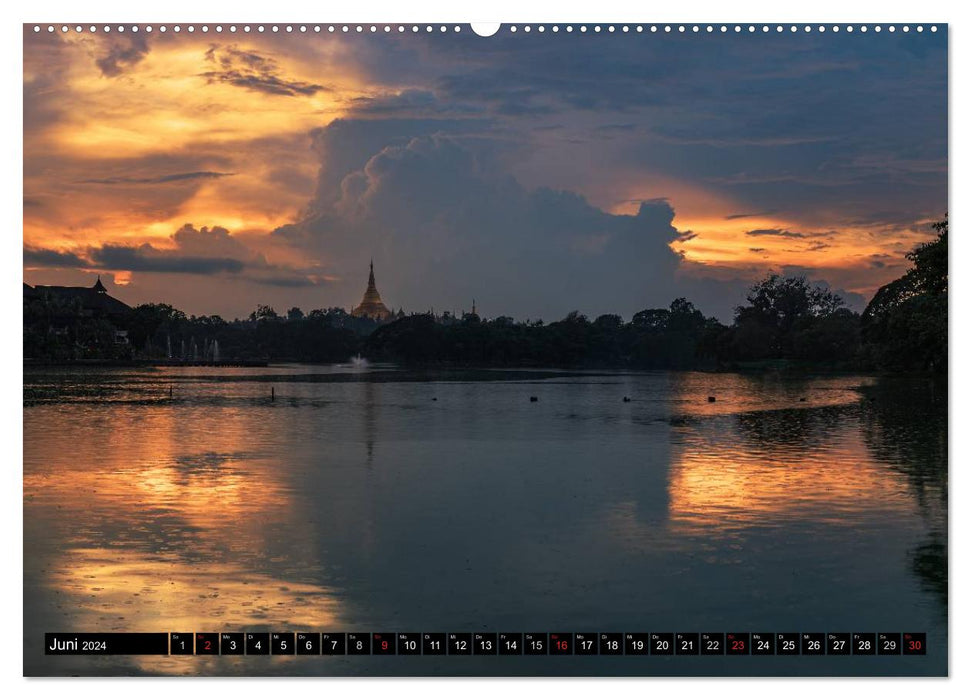 Abenteuer Myanmar (CALVENDO Wandkalender 2024)