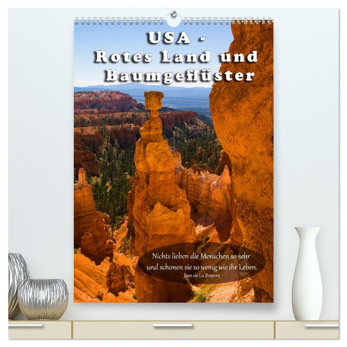 USA - Red Land and Tree Whispers (CALVENDO Premium Wall Calendar 2024) 