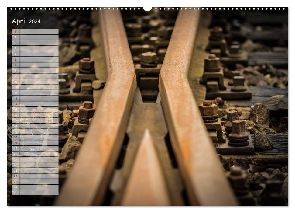 Terminus - Forgotten Railway Tracks (CALVENDO Wall Calendar 2024) 
