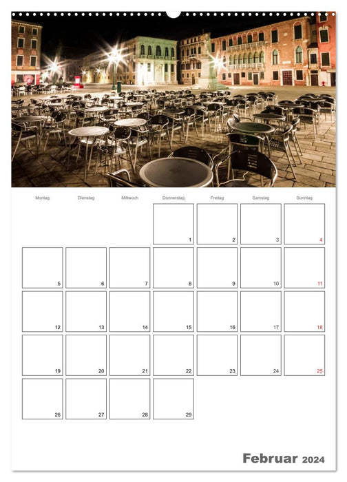 Silent Venice / Appointment Planner (CALVENDO Premium Wall Calendar 2024) 