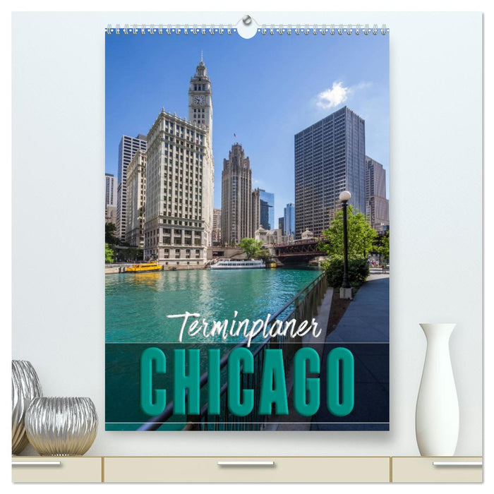 CHICAGO Terminplaner (CALVENDO Premium Wandkalender 2024)