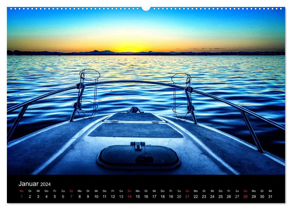 Bodensee-Schiffe und Boote (CALVENDO Premium Wandkalender 2024)