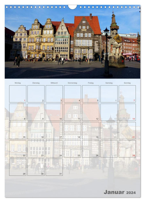 Der Bremen-Planer (CALVENDO Wandkalender 2024)