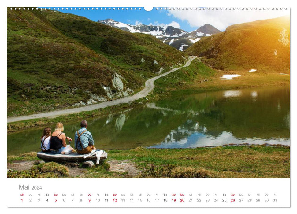 bekannte und unbekannte Gewässer in Südtirol (CALVENDO Wandkalender 2024)