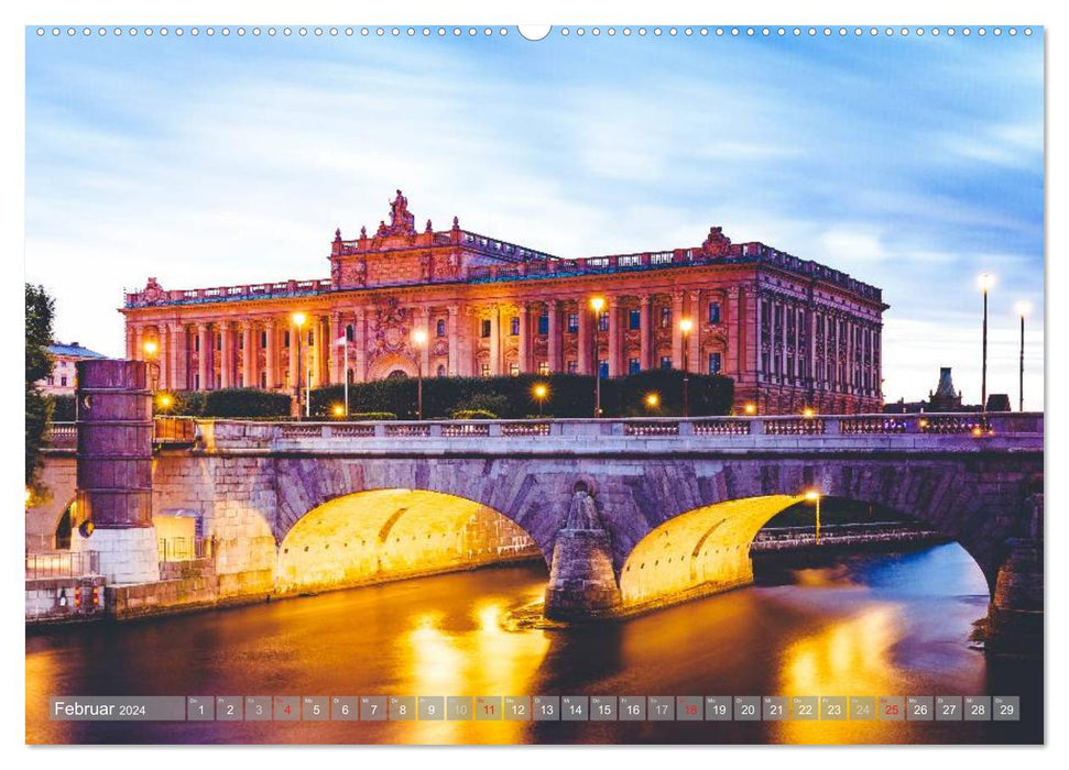 Stockholm - Nordic Beauty (CALVENDO Wall Calendar 2024) 