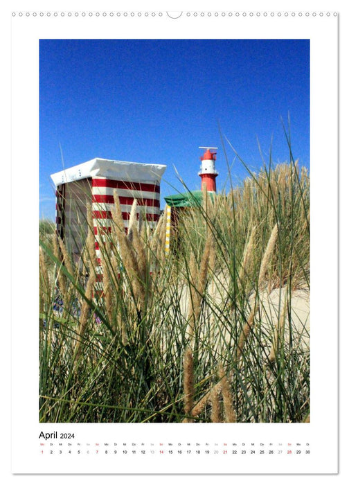 Borkum - Inselträume an der Nordsee (CALVENDO Premium Wandkalender 2024)