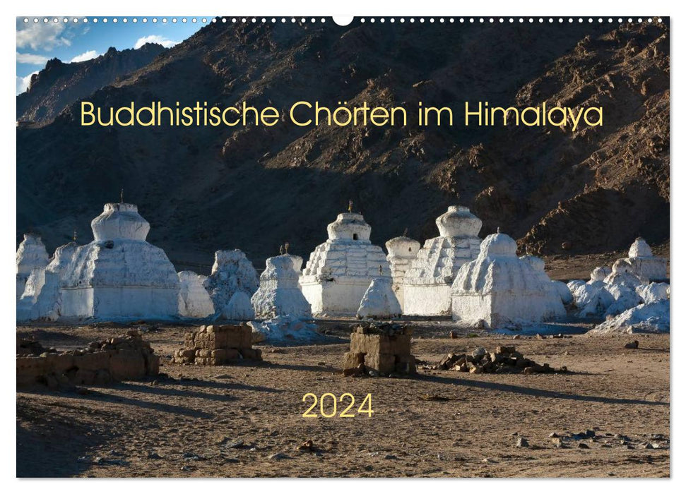 Chortens bouddhistes dans l'Himalaya (Calendrier mural CALVENDO 2024) 
