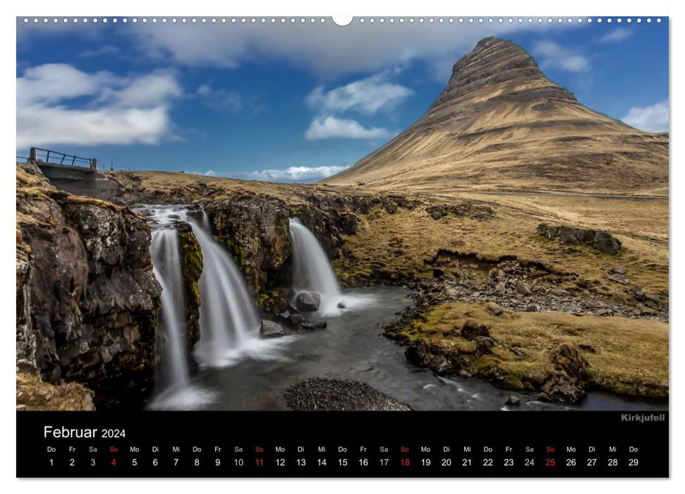 Island – Wunder aus Wasser (CALVENDO Premium Wandkalender 2024)