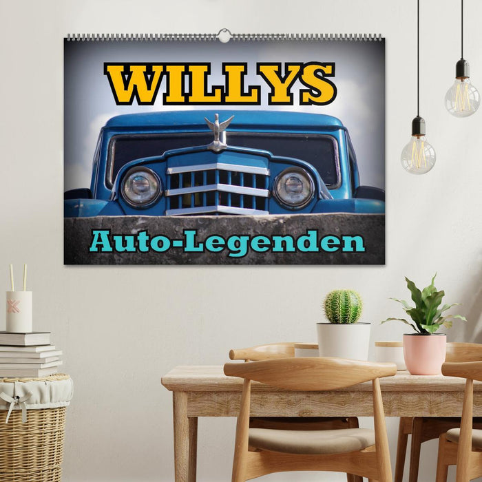 Car legends: WILLYS (CALVENDO wall calendar 2024) 
