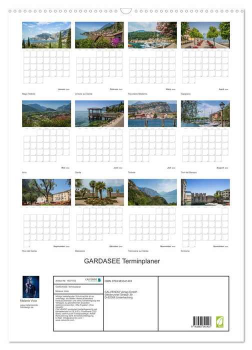 Planificateur de rendez-vous LAC DE GARDE (calendrier mural CALVENDO 2024) 