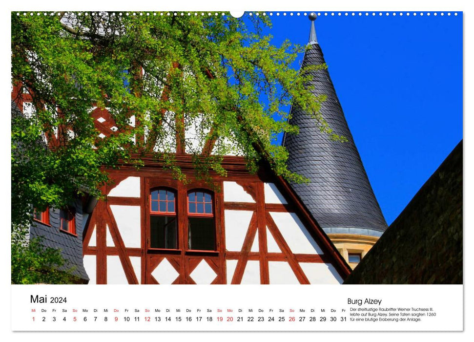 Deutschlands Burgen - Burgen, Schlösser und Ruinen (CALVENDO Wandkalender 2024)