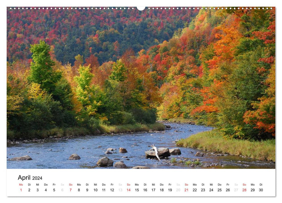New England - 12 Monate Indian Summer (CALVENDO Wandkalender 2024)