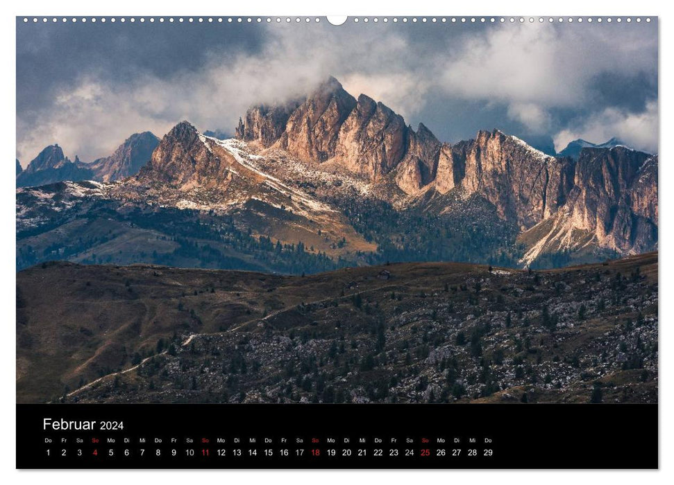 De la Vénétie au Tyrol du Sud (Calvendo Premium Wall Calendar 2024) 