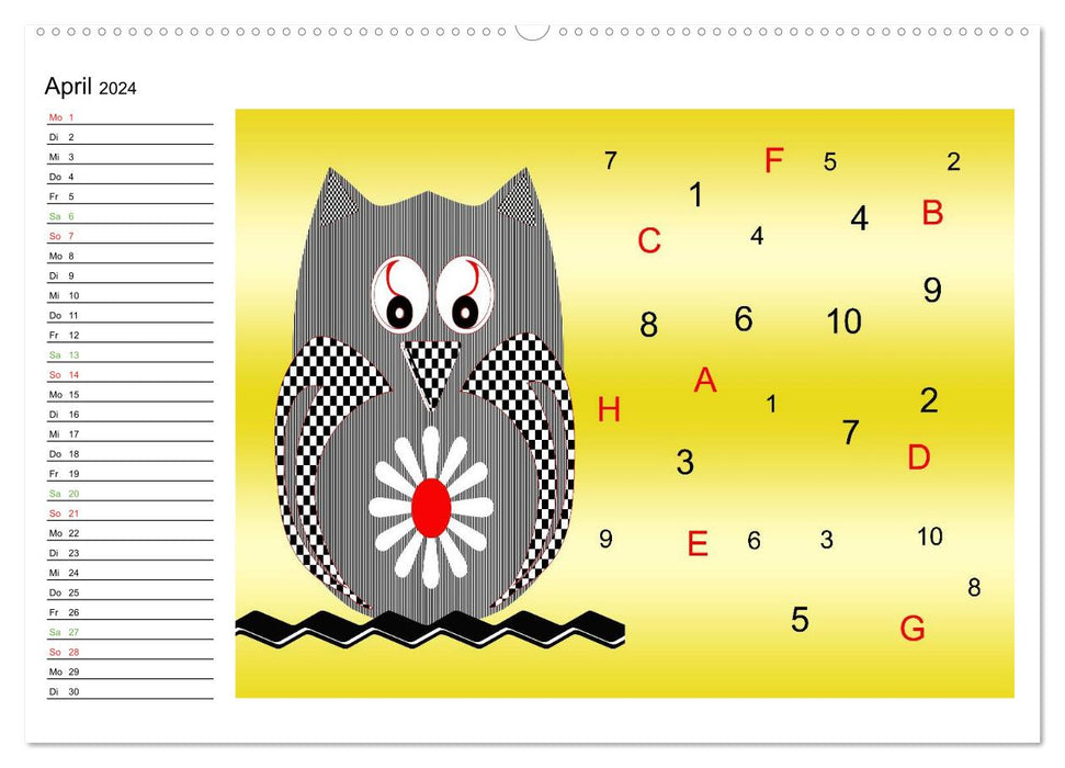Puzzle fun for children aged 4 and over (CALVENDO wall calendar 2024) 