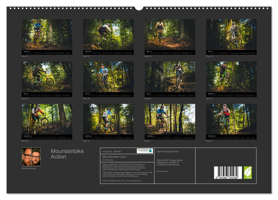 Mountainbike Action (CALVENDO Premium Wandkalender 2024)