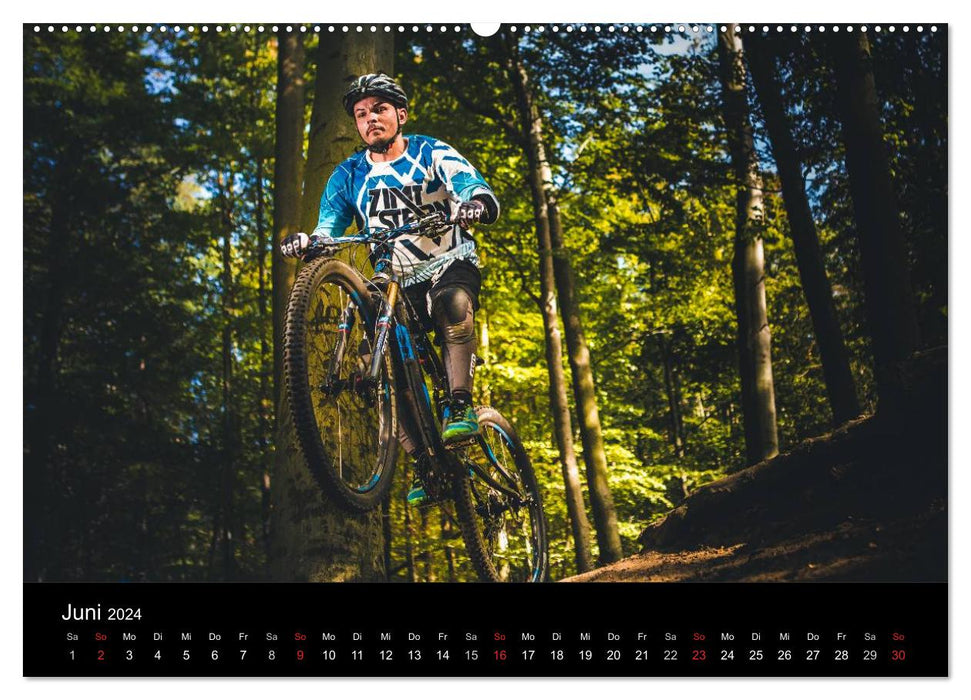 Mountainbike Action (CALVENDO Premium Wandkalender 2024)
