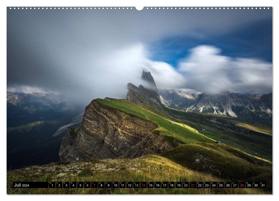 Dolomites - Tyrol du Sud (Calvendo Premium Calendrier mural 2024) 