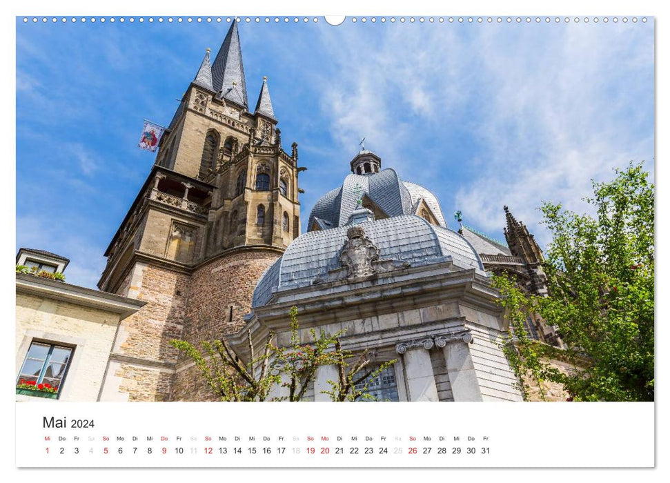 Cathédrale d'Aix-la-Chapelle - Monument culturel mondial (calendrier mural CALVENDO 2024) 