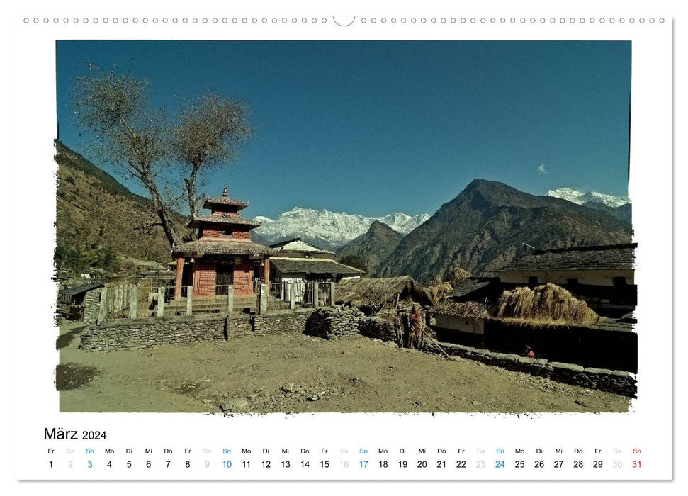 NEPAL GREAT HIMALAYA TRAIL - KULTUR ROUTE (CALVENDO Wandkalender 2024)