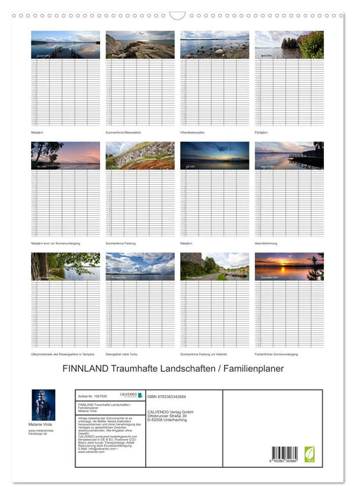 FINNLAND Traumhafte Landschaften / Familienplaner (CALVENDO Wandkalender 2024)