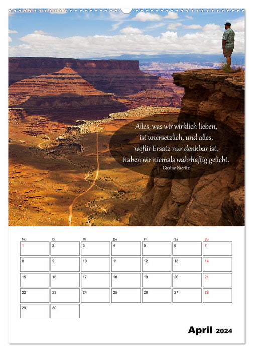 USA - Red Land and Tree Whispers (CALVENDO Wall Calendar 2024) 
