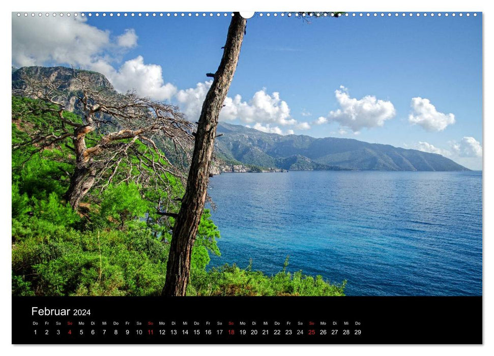 Türkische Riviera - Entlang der lykischen Küste (CALVENDO Premium Wandkalender 2024)
