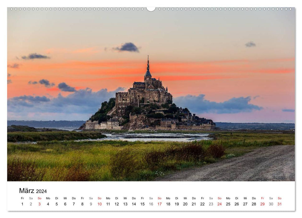 From West to North - a photographic journey from France to Denmark (CALVENDO wall calendar 2024) 