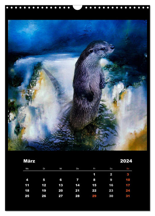 Colorful wildlife (CALVENDO wall calendar 2024) 