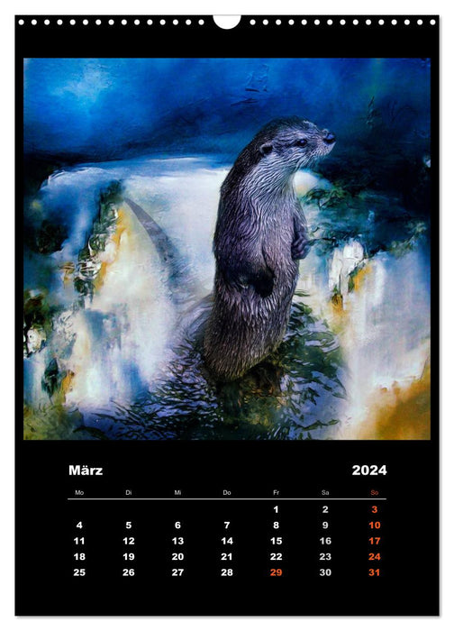 Faune colorée (Calendrier mural CALVENDO 2024) 