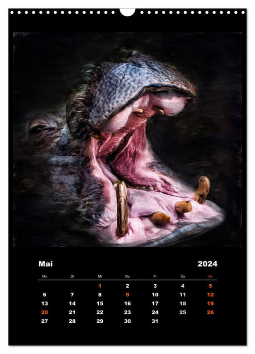 Tierwelt kunterbunt (CALVENDO Wandkalender 2024)