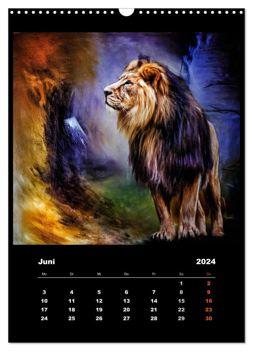 Tierwelt kunterbunt (CALVENDO Wandkalender 2024)