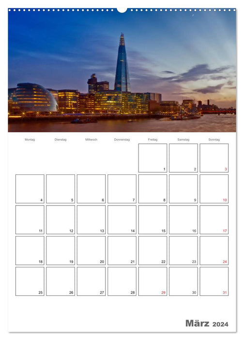 Ein Besuch in London / Terminplaner (CALVENDO Wandkalender 2024)