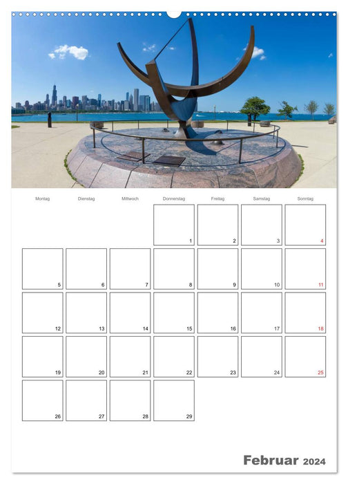 CHICAGO Terminplaner (CALVENDO Wandkalender 2024)