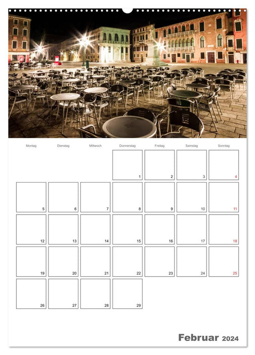 Silent Venice / Appointment Planner (CALVENDO Wall Calendar 2024) 