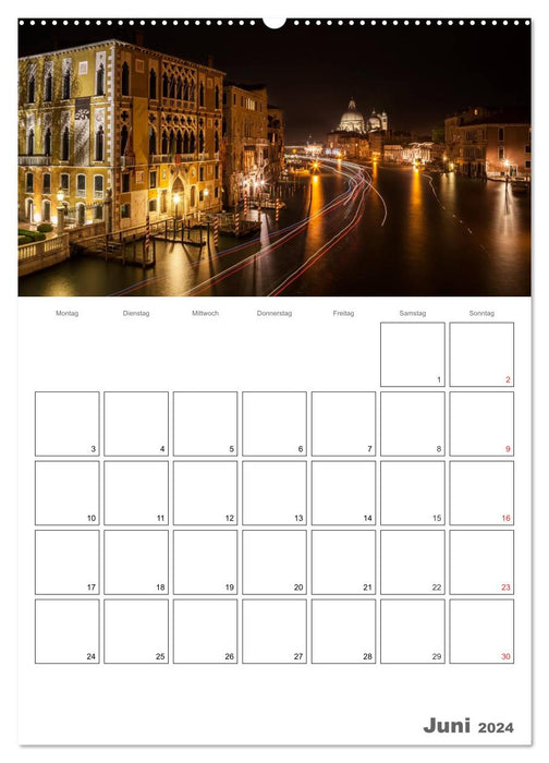 Stilles Venedig / Terminplaner (CALVENDO Wandkalender 2024)